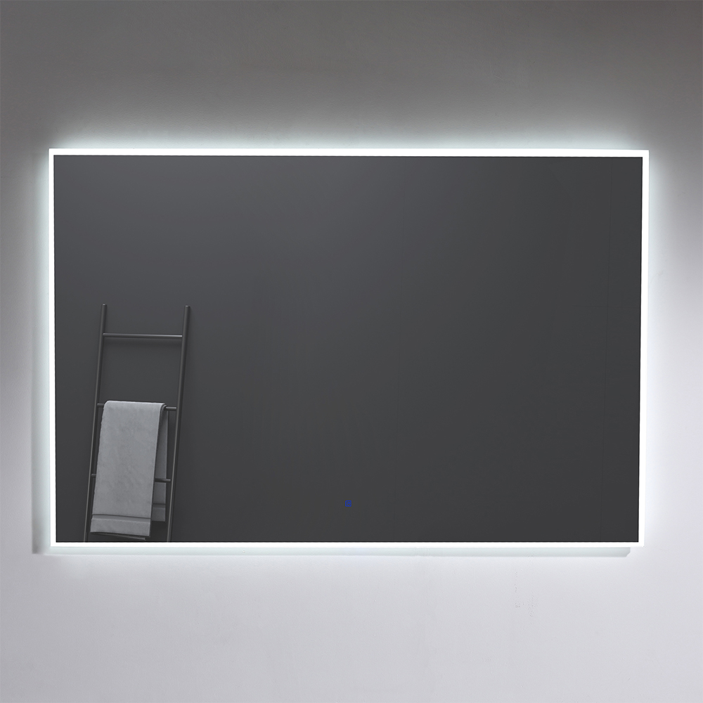 HN19-7248 Frameless Illuminated Mirror with Edge-to-Edge Light and Full Customization